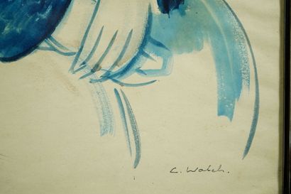 Charles WALCH (1896-1948)
Woman with hat
Watercolor...