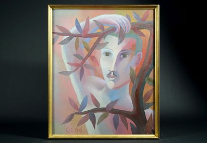 Camille CLAUS (1920-2005)
Self-portrait
Oil...