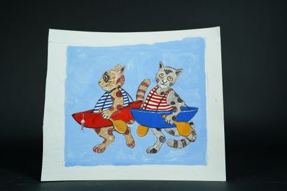 Guy UNTEREINER (1957)
Set of 13 gouaches...