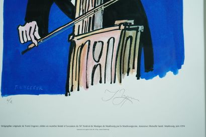 Tomi UNGERER (1931-2019)
The Cellist
Silkscreen...