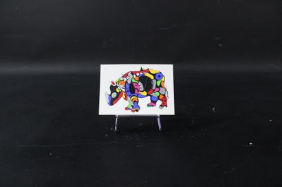 Niki DE SAINT PHALLE (1930-2002), d'après
Rhinocéros
Sérigraphie...