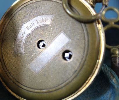 Montre de gousset en or jaune 18K (750/1000)....