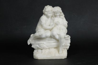 École du XIXe siècle
Enfants jouant avec...