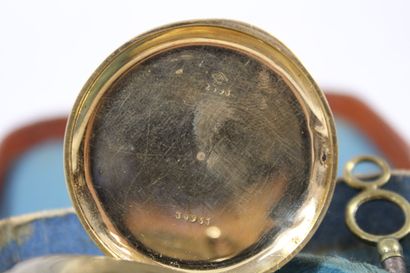 Montre de gousset en or jaune 18K (750/1000)....