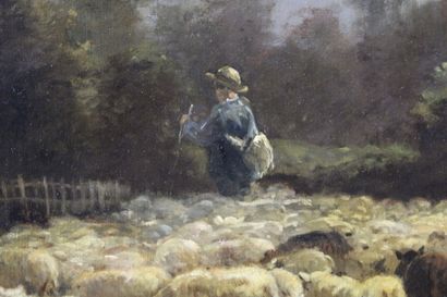 Alexandre PEZANT AYMAR (1846-1916) 
Berger...