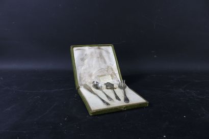 Service à glace en argent (800/1000), le...