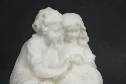 École du XIXe siècle
Enfants jouant avec...