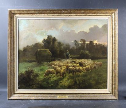 Alexandre PEZANT AYMAR (1846-1916) 
Berger...