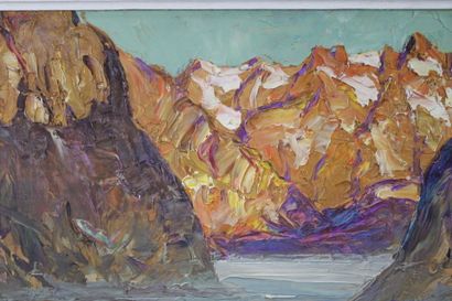 Joseph Victor COMMUNAL (1876-1962) 
Montagne...
