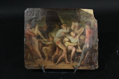 École française du XIXe siècle
Sujet troubadour
Huile...