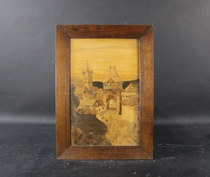 École du XXème siècle
Village alsacien
Tableau...