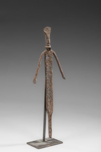 MALI - DOGON - Black iron ancestor figure...