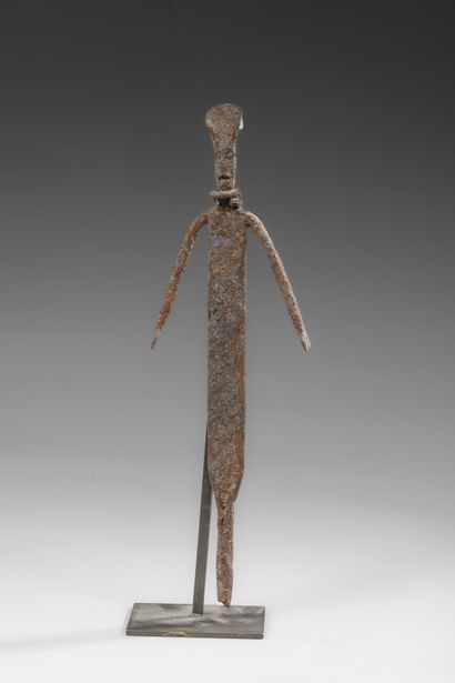 MALI - DOGON - Black iron ancestor figure...