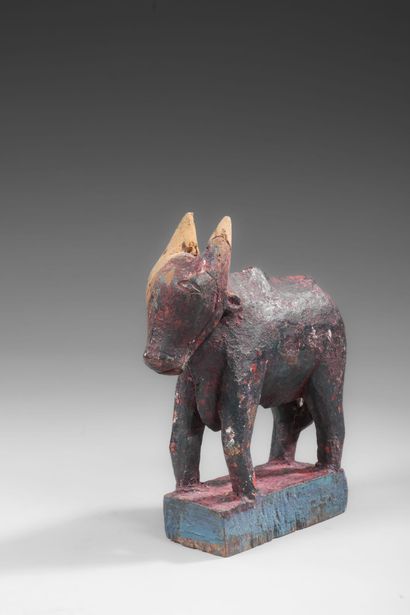 ANGOLA -A zoomorphic altar figure used for...