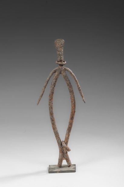 MALI - DOGON - Black iron ancestor figure...