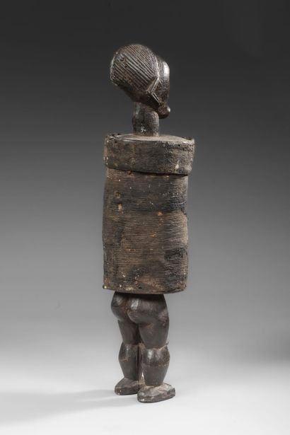 GABON - FANG - Reliquary box with a head...