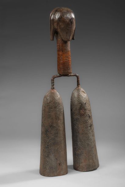 FANG -Double bell played at Mbwiti ceremonies
Wood,...