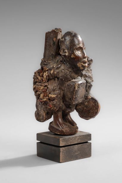 Kongo Nkisi fetish - Nkonde with its attributes...