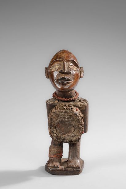 Kongo Nkisi fetish - Nkonde with its attributes...