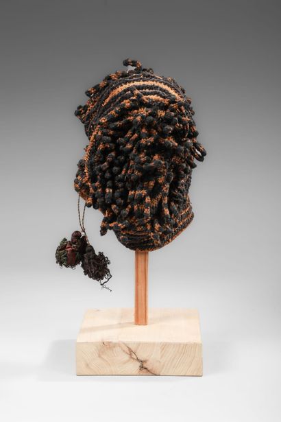 ZAIRE - Fetish hat - fine knitting - H. 22...