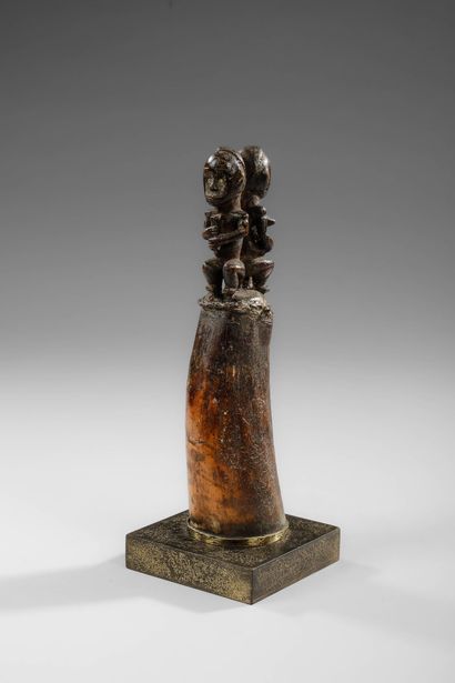 GABON - FANG - Primordial couple with backs...