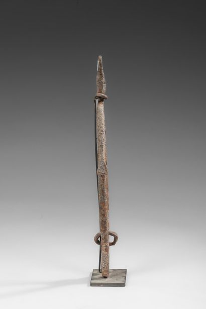 MALI - DOGON - Black iron ancestor figure...