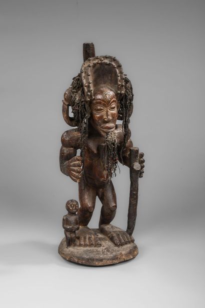Chokwe Tchokwe Chibinda Ilunga statue
Wood...