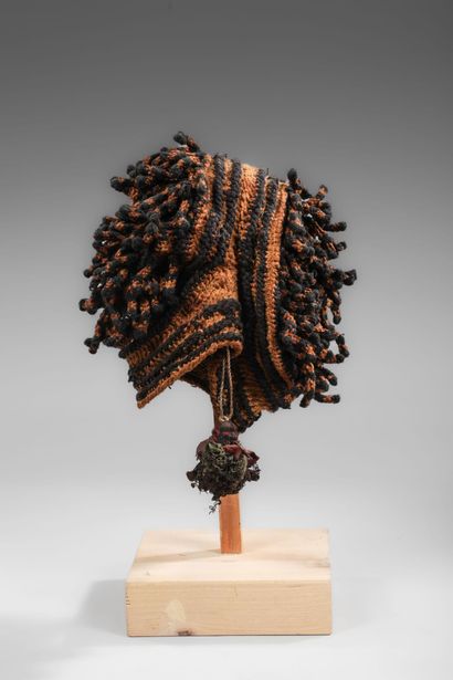 ZAIRE - Fetish hat - fine knitting - H. 22...