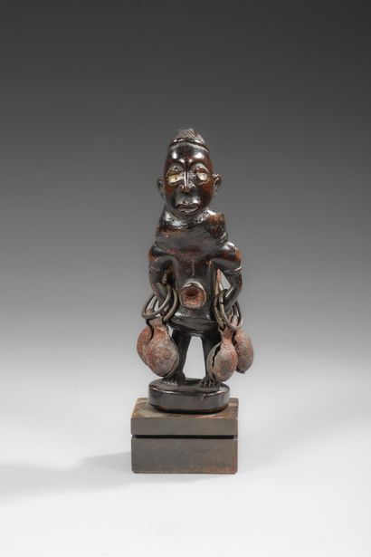 Kongo Nkisi fetish - Nkonde with its attributes...