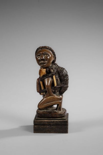 Kongo Nkisi fetish - Nkonde with its attributes...