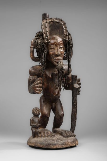Chokwe Tchokwe Chibinda Ilunga statue
Wood...