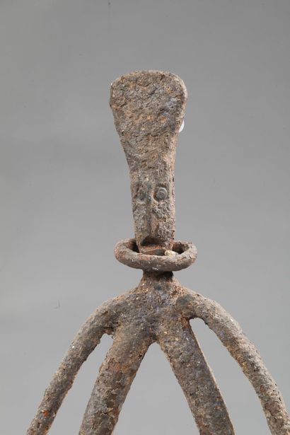 MALI - DOGON - Black iron ancestor figure...