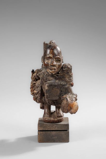 Kongo Nkisi fetish - Nkonde with its attributes...