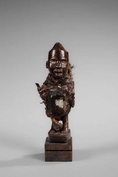 Kongo Nkisi fetish - Nkonde with its attributes...