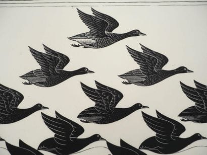 M.C. ESCHER (1898-1972)
Between Sky and Water,...