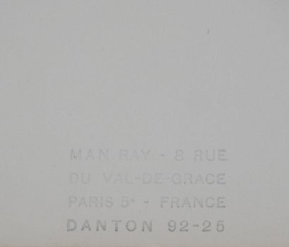 MAN RAY (Emmanuel Radnitsky, known as) (1890-1976)
Aphrodite:...