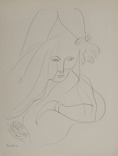 D'après Henri MATISSE (1869-1954)
Pause lascive,...