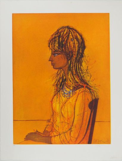 Jean CARZOU (1907-2000)
Female profile, 1962
Original...