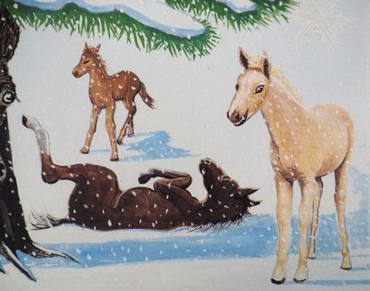 Jean MARAIS (1913-1998)
Snow-covered Christmas...