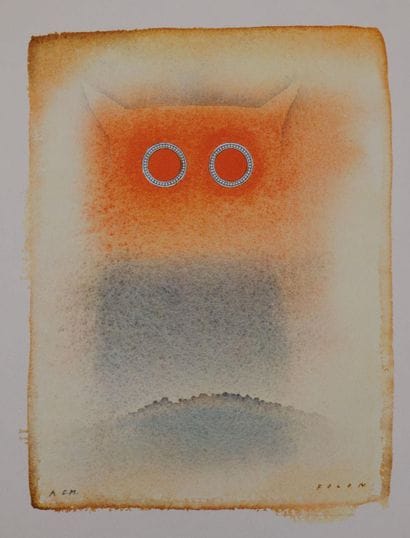 Jean-Michel FOLON (1934-2005)
The owl, 1982
Heliogravure...