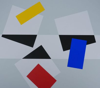 Joel FROMENT (1938-2023)
Colored composition
Original...