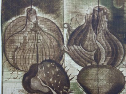 Brigitte COUDRAIN
Onions, 2001
Original etching
Signed...