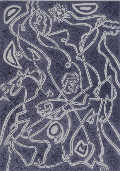 André MASSON (1896-1987)
Figures entrelacées
Gravure...