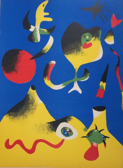 Joan MIRO (1893-1983)
Figurines abstraites...