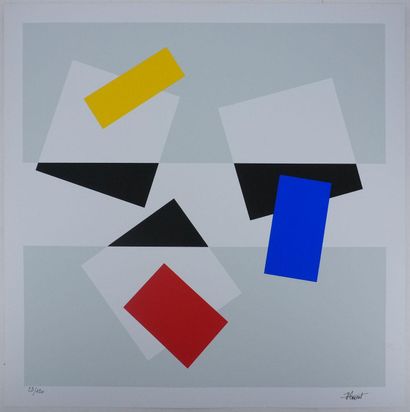 Joel FROMENT (1938-2023)
Colored composition
Original...