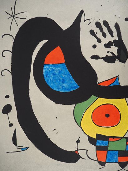 Joan MIRO (1893-1983)
Femme à l'oiseau, 1970
Lithographie...