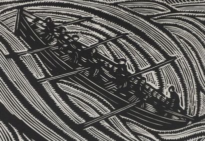 René QUILLIVIC (1879-1969) 
Sailors, 1929
Original...