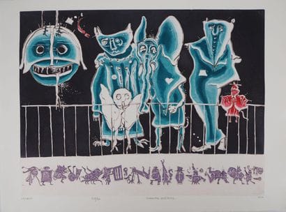 Mordecaï MOREH (né en 1937)
Comedia dell'Arte
Gravure...