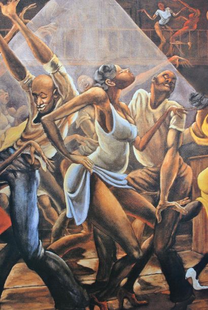 Ernie BARNES (1938-2009)
Sugar Shack (Marvin...