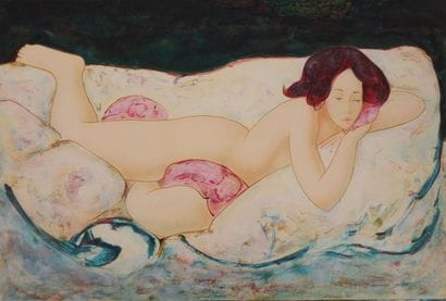 Alain BONNEFOIT (born 1937)
Melancholy Odalisque,...